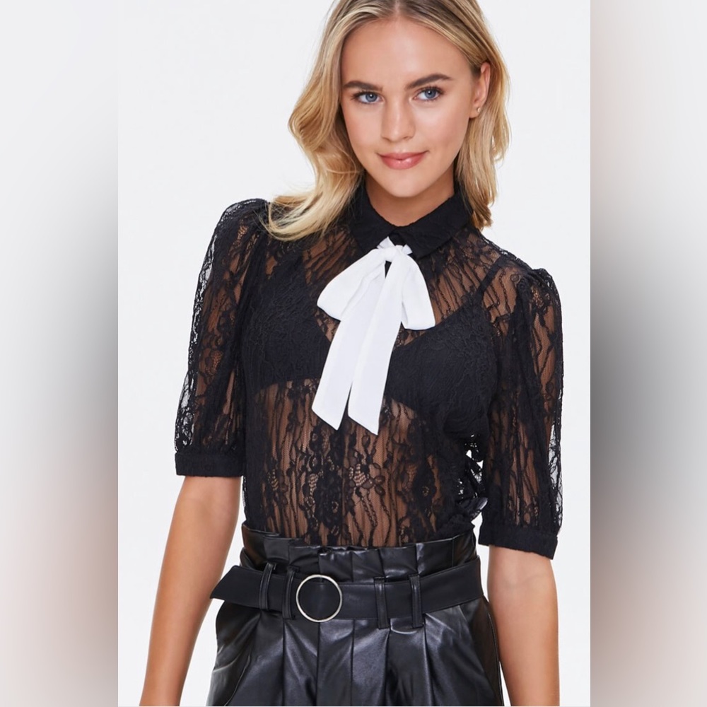 Black Lace Top